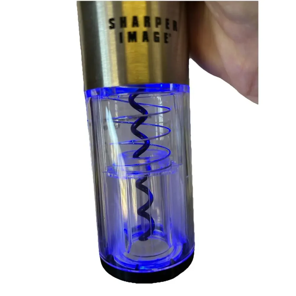 Automatic Wine Opener sharper image built in thermometer One Button Push Works!!